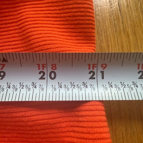 Boden Size 16 Orange Bronte Ottoman 3/4 Sleeve V-Neck Knee Length Shift Dress - Picture 14 of 16